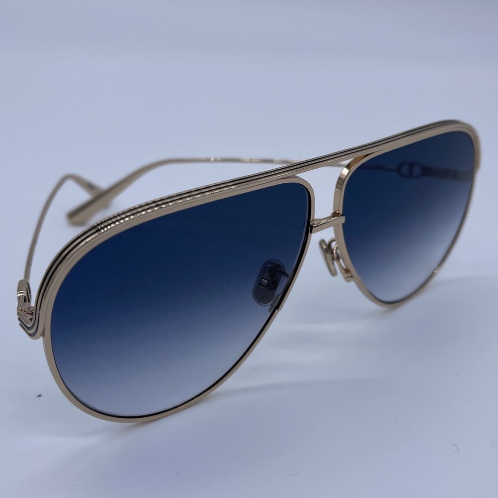 DIOR EverDior Aviator Gold Metal Frame Sunglasses